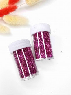 Глиттер в баночке, баночка 16гр. (фукси)